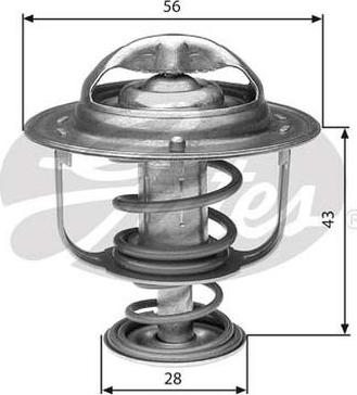 GATES-AU TH31276G1 - Termostato, Refrigerante autozon.pro