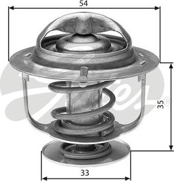 GATES-AU TH29988G1 - Termostato, Refrigerante autozon.pro