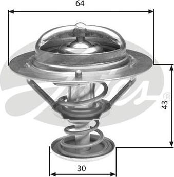 GATES-AU TH27078G1 - Termostato, Refrigerante autozon.pro