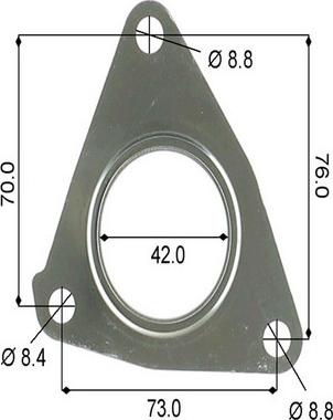 GCG Turbos Australia AATUR064 - Guarnizione, Immissione turbina (Compressore) autozon.pro