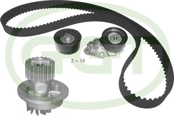 GGT KPA20144 - Pompa acqua + Kit cinghie dentate autozon.pro