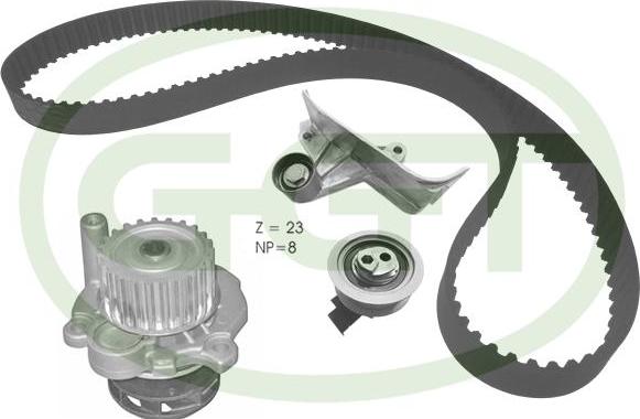 GGT KPA20167 - Pompa acqua + Kit cinghie dentate autozon.pro