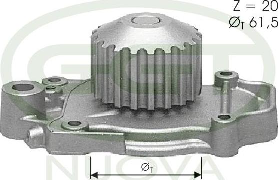 GGT PA10575 - Pompa acqua autozon.pro