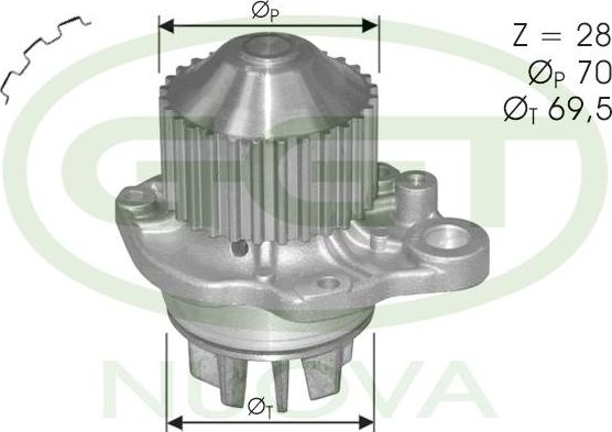 GGT PA11113 - Pompa acqua autozon.pro