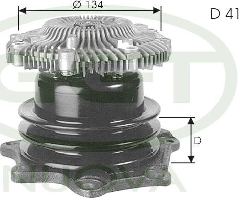 GGT PA12156 - Pompa acqua autozon.pro