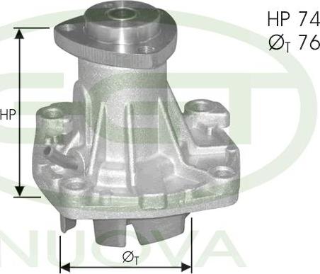 GGT PA12299 - Pompa acqua autozon.pro