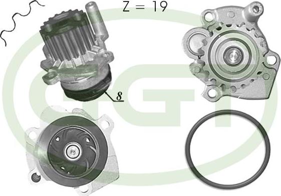 GGT PA12754 - Pompa acqua autozon.pro