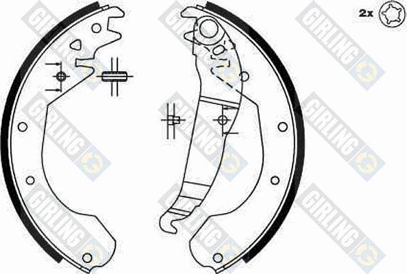 Girling 5162119 - Kit ganasce freno autozon.pro