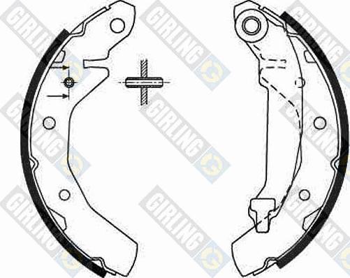 Girling 5186459 - Kit ganasce freno autozon.pro