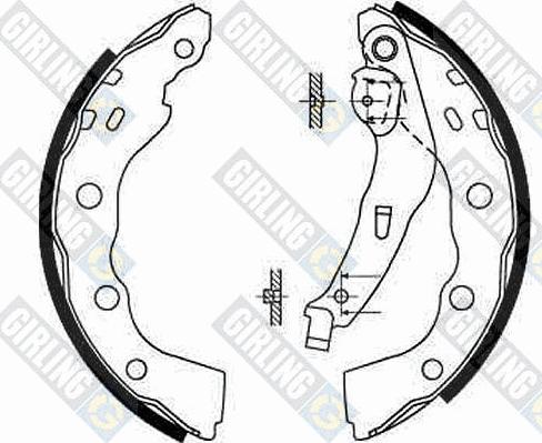 Girling 5186654 - Kit ganasce freno autozon.pro