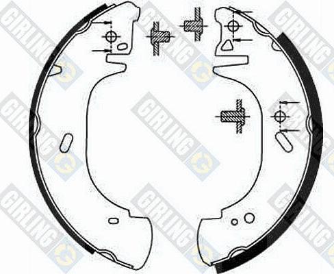 Girling 5186303 - Kit ganasce freno autozon.pro