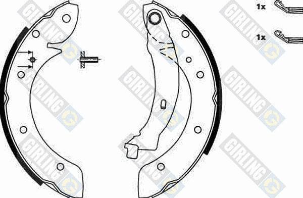 Girling 5186201 - Kit ganasce freno autozon.pro