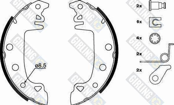 Girling 5183153 - Kit ganasce freno autozon.pro