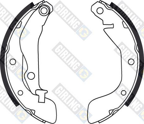 Girling 5187601 - Kit ganasce freno autozon.pro