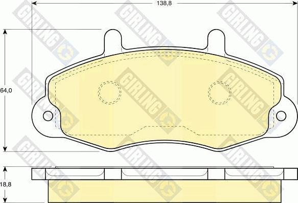 Girling 6410914 - Kit freno, Freno a disco autozon.pro