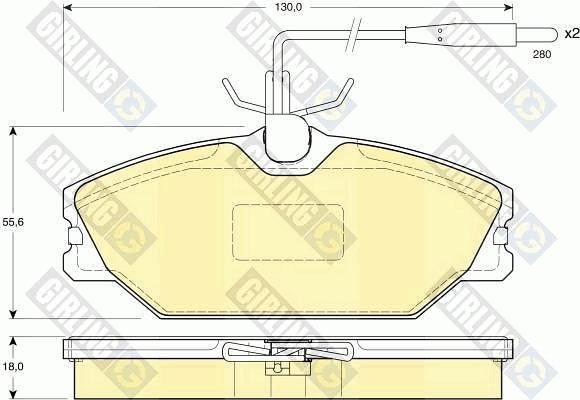 Girling 6410491 - Kit freno, Freno a disco autozon.pro