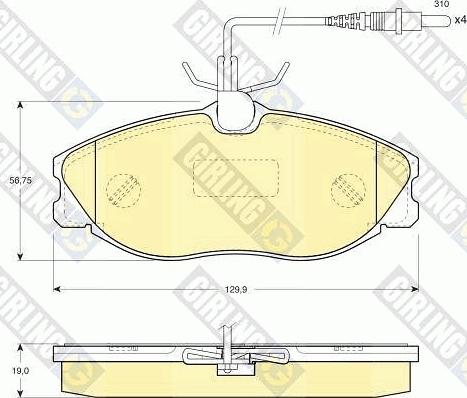 Girling 6410431 - Kit freno, Freno a disco autozon.pro