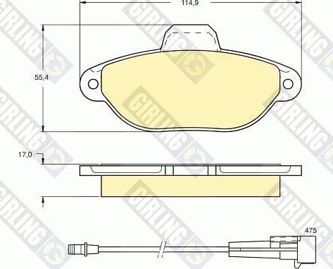 Girling 6410423 - Kit freno, Freno a disco autozon.pro