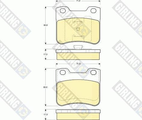 Girling 6410502 - Kit freno, Freno a disco autozon.pro