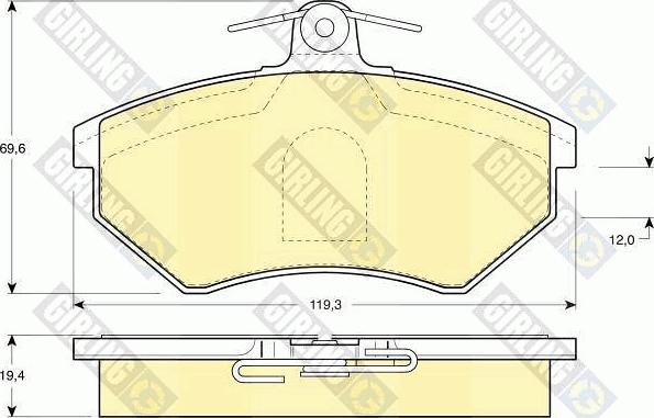 Girling 6410651 - Kit freno, Freno a disco autozon.pro