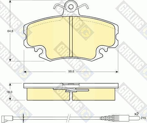 Girling 6410051 - Kit freno, Freno a disco autozon.pro