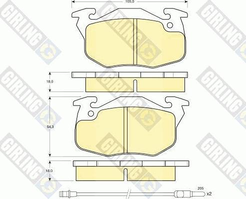 Girling 6410023 - Kit freno, Freno a disco autozon.pro