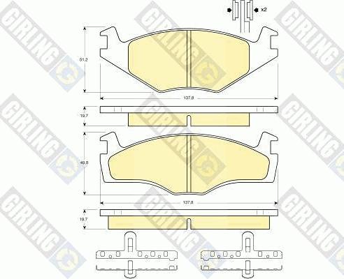 Girling 6410105 - Kit freno, Freno a disco autozon.pro