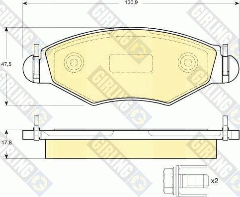 Girling 6411734 - Kit freno, Freno a disco autozon.pro