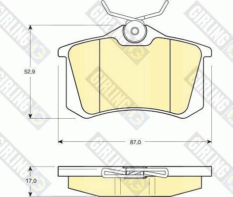 Girling 6410831 - Kit freno, Freno a disco autozon.pro