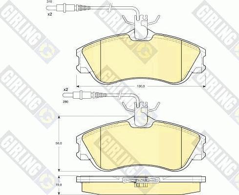 Girling 6410311 - Kit freno, Freno a disco autozon.pro