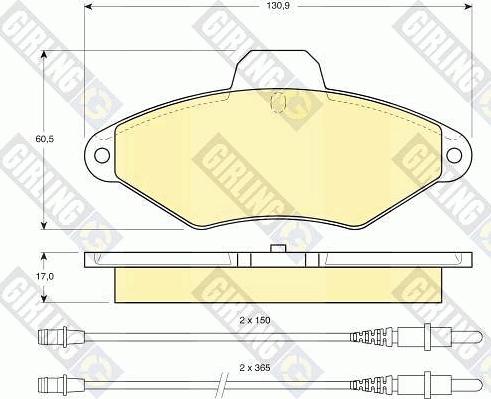 Girling 6410383 - Kit freno, Freno a disco autozon.pro