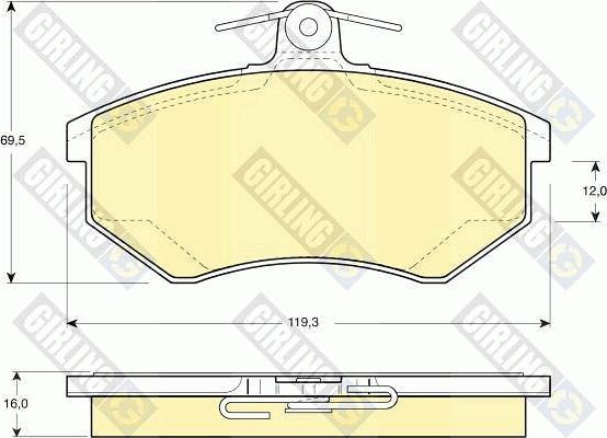 Girling 6410291 - Kit freno, Freno a disco autozon.pro