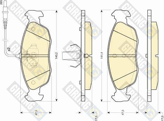 Girling 6410242 - Kit freno, Freno a disco autozon.pro