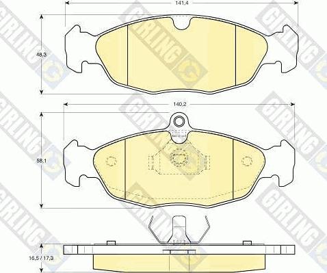 Girling 6410252 - Kit freno, Freno a disco autozon.pro