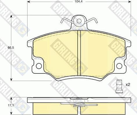 Girling 6410261 - Kit freno, Freno a disco autozon.pro