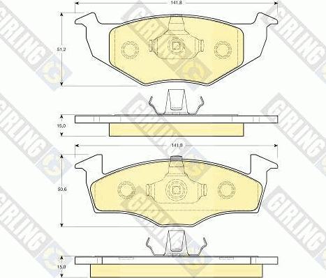 Girling 6410202 - Kit freno, Freno a disco autozon.pro