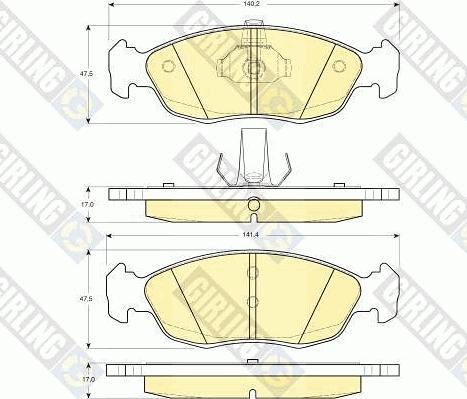 Girling 6410752 - Kit freno, Freno a disco autozon.pro