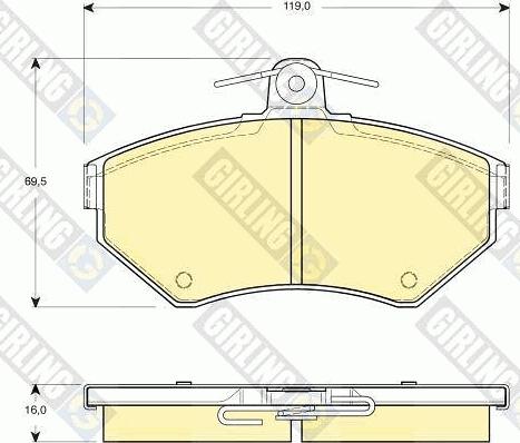 Girling 6410761 - Kit freno, Freno a disco autozon.pro