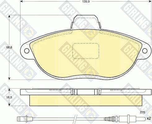 Girling 6410773 - Kit freno, Freno a disco autozon.pro