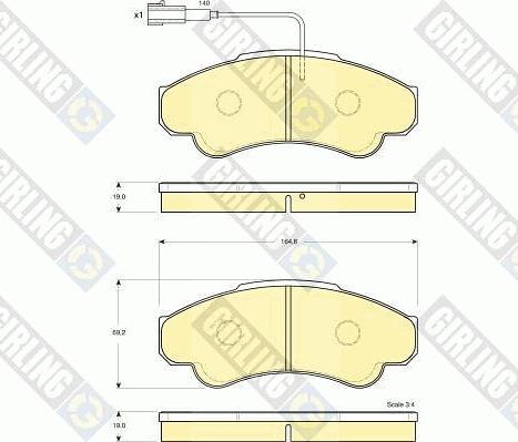 Girling 6411979 - Kit freno, Freno a disco autozon.pro