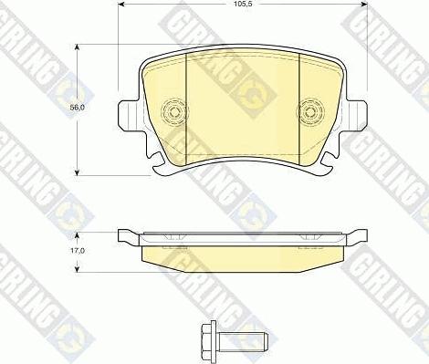 Girling 6411491 - Kit freno, Freno a disco autozon.pro