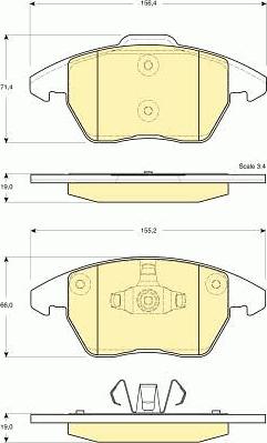 Girling 6411472 - Kit freno, Freno a disco autozon.pro