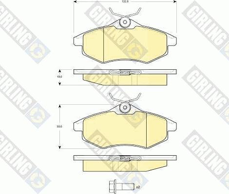 Girling 6411591 - Kit freno, Freno a disco autozon.pro