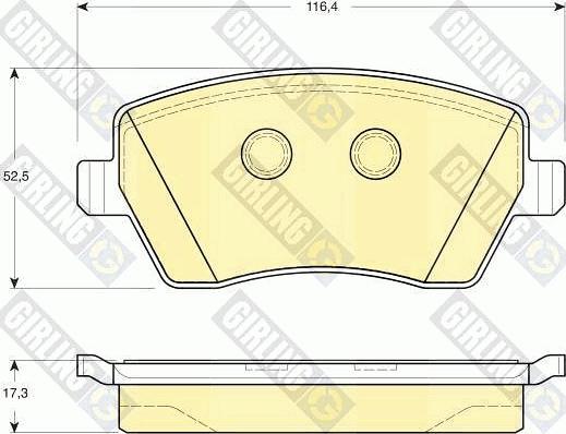 Girling 6411501 - Kit freno, Freno a disco autozon.pro