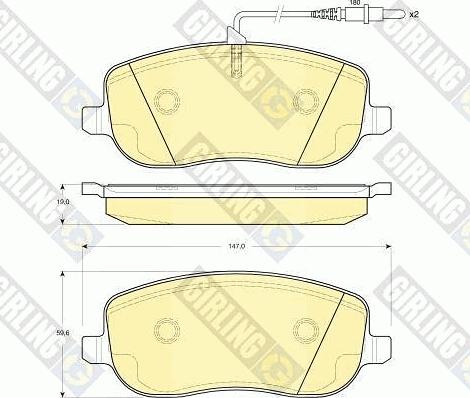 Girling 6411691 - Kit freno, Freno a disco autozon.pro