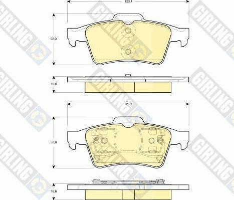 Girling 6411662 - Kit freno, Freno a disco autozon.pro