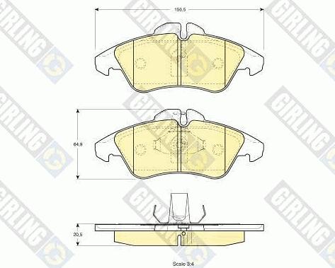 Girling 6411682 - Kit freno, Freno a disco autozon.pro