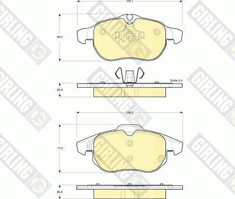 Girling 6411672 - Kit freno, Freno a disco autozon.pro