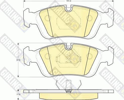 Girling 6411002 - Kit freno, Freno a disco autozon.pro