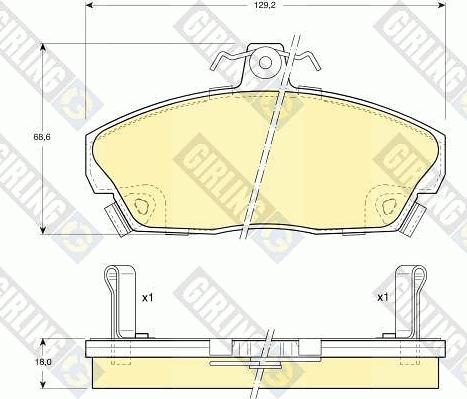 Girling 6411011 - Kit freno, Freno a disco autozon.pro